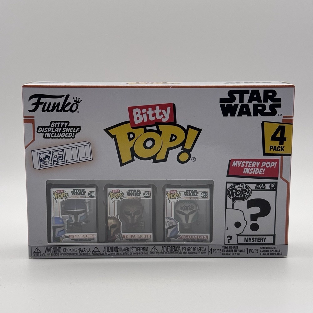 Funko Bitty Pop! 4pk: Star Wars - The Armorer #353 Mandalorian  #348 Kryze #463